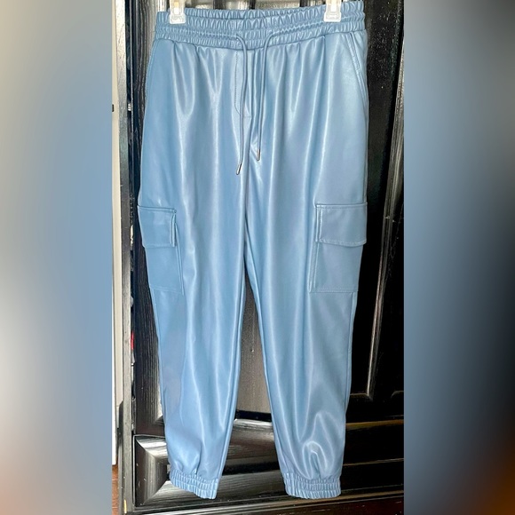 FOREVER 21 Faux Leather Pants, large - Picture 1 of 4